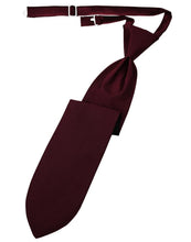 Load image into Gallery viewer, Cardi Pre-Tied Merlot Herringbone Necktie