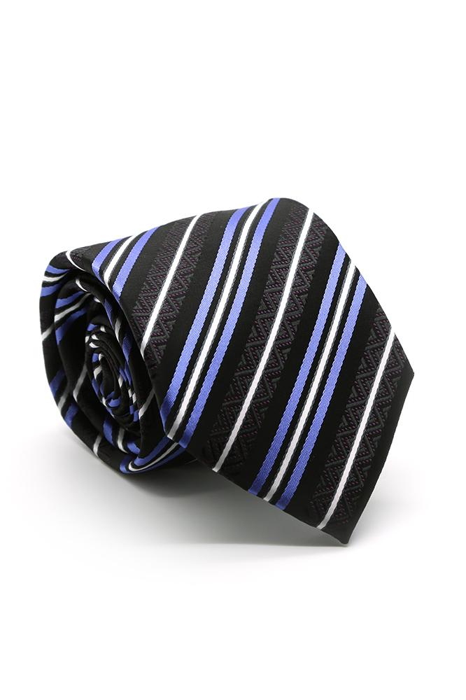 Ferrecci Black and Purple Belmont Necktie