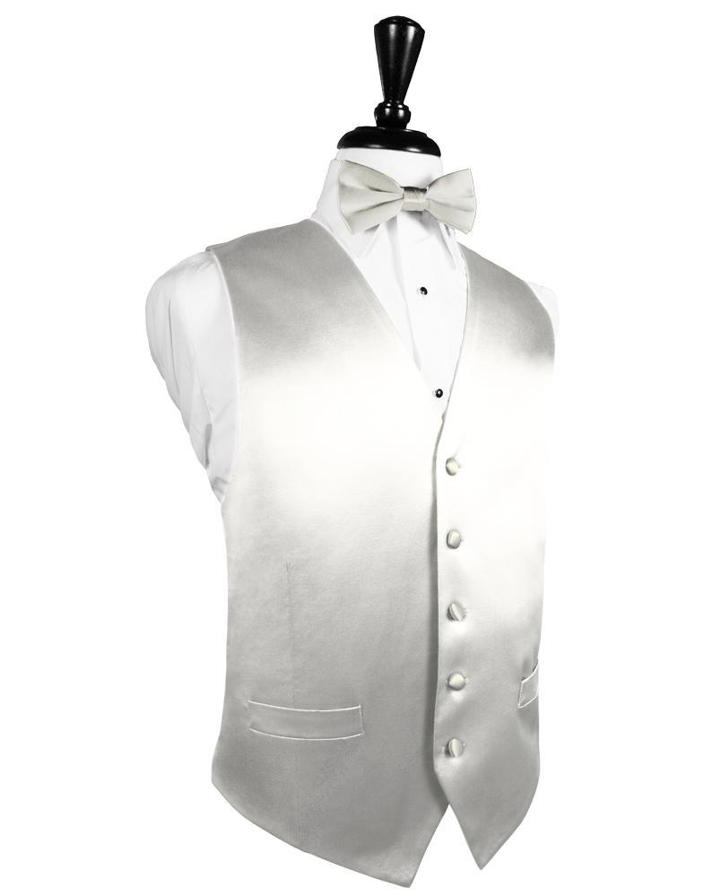 Cristoforo Cardi Ivory Noble Silk Tuxedo Vest